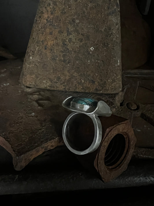 Chrysocholla Western Ring