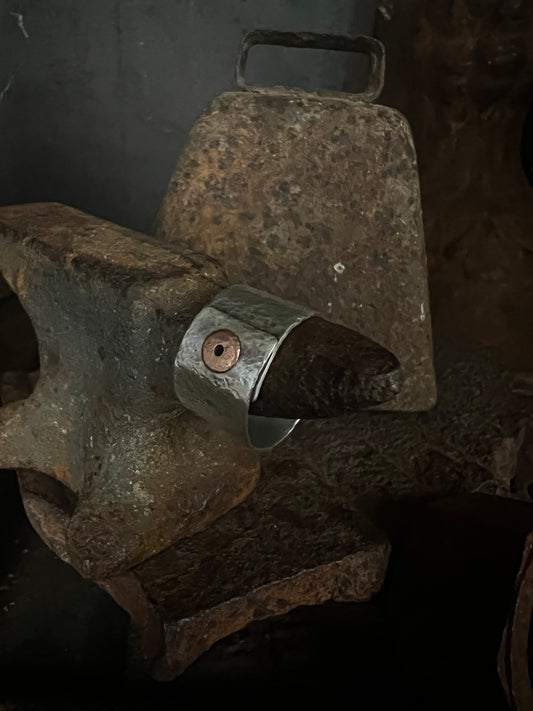 Sterling and Copper Cold Connect Ring