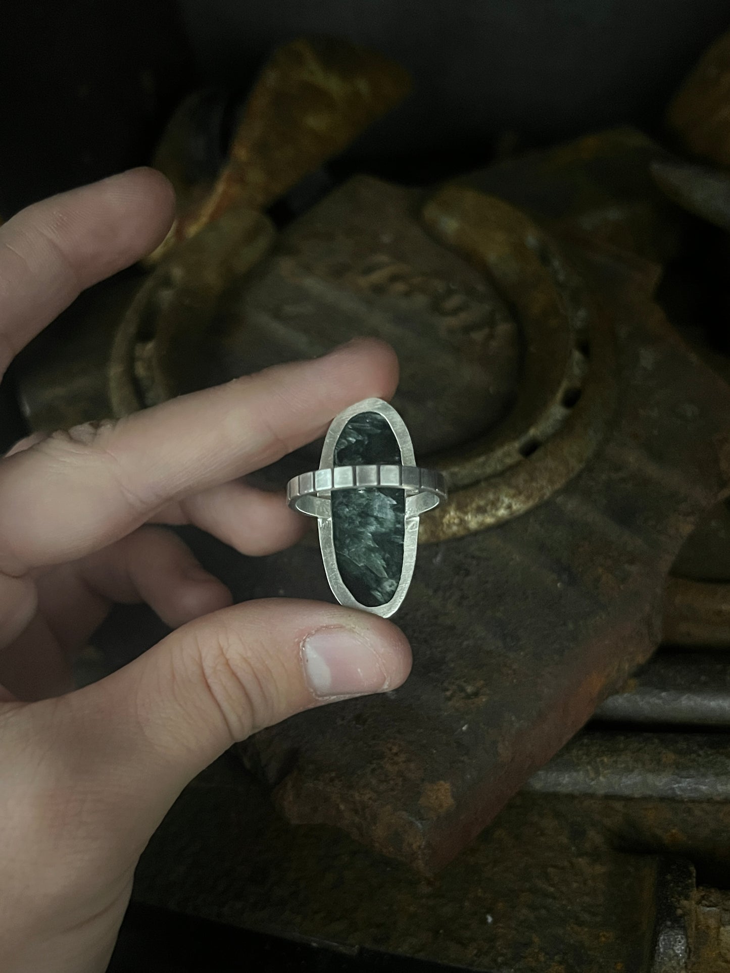 Seraphinite Stripe Ring