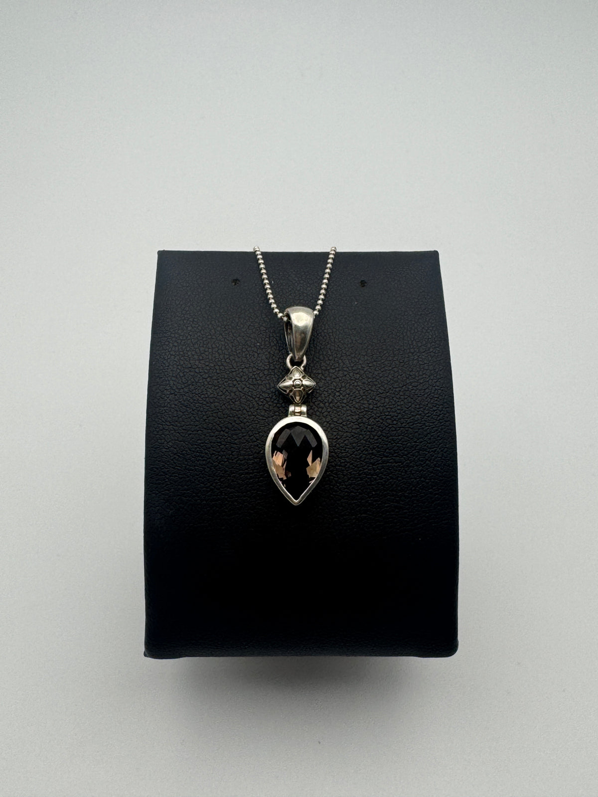 Smoky Quartz Drop Necklace