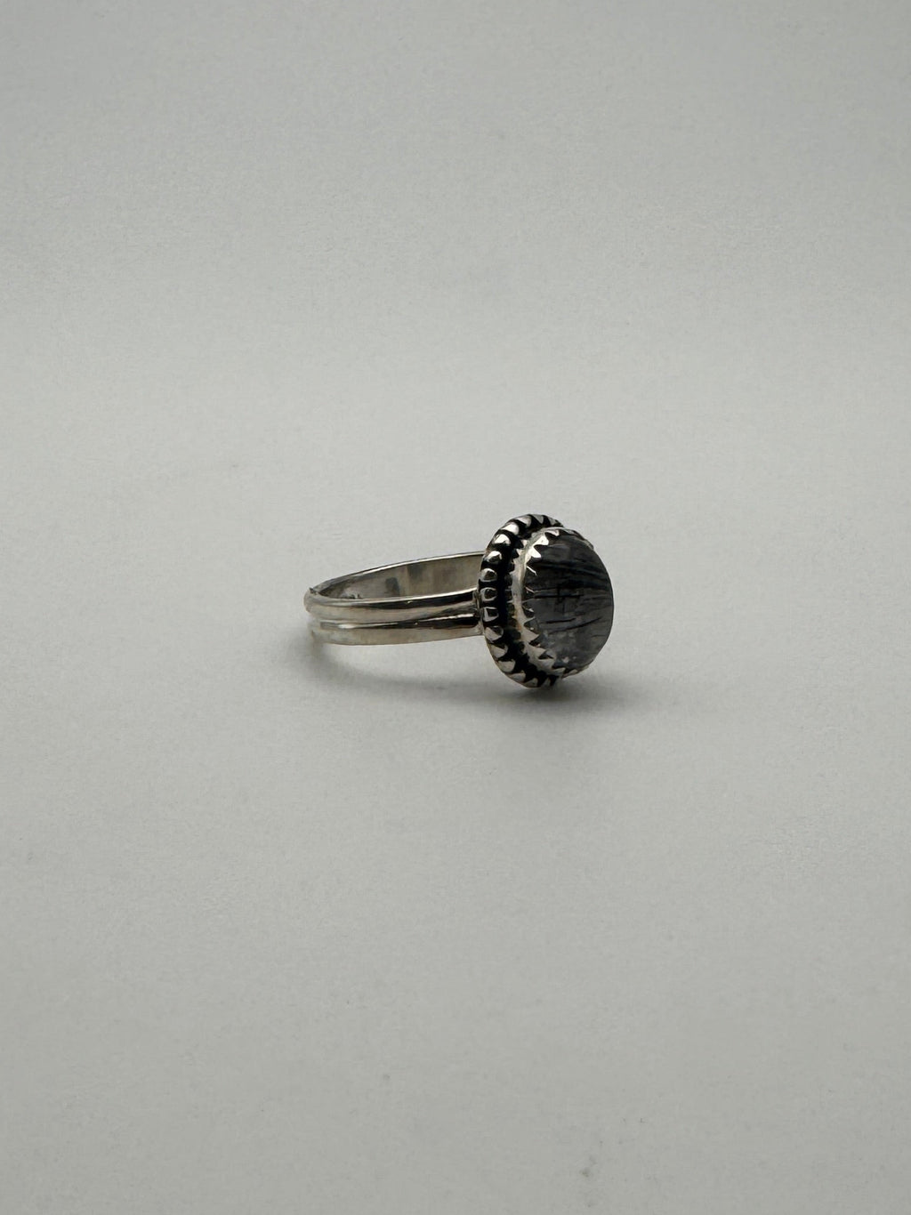 Tourmalinated Quartz Ring
