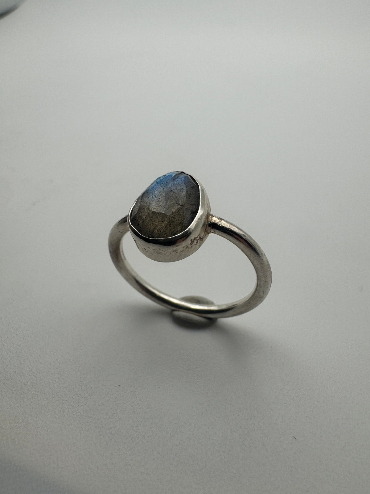 Labradorite Rose Cut Ring