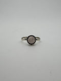 Rose Quartz Rope Dot Ring