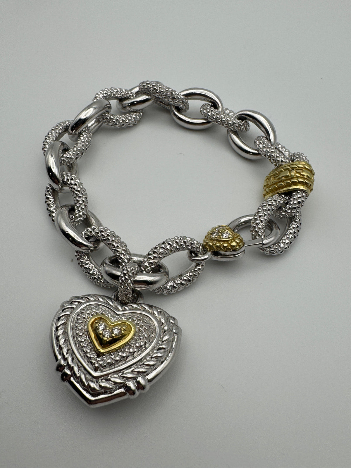 Vintage Judith Ripka Heart Bracelet