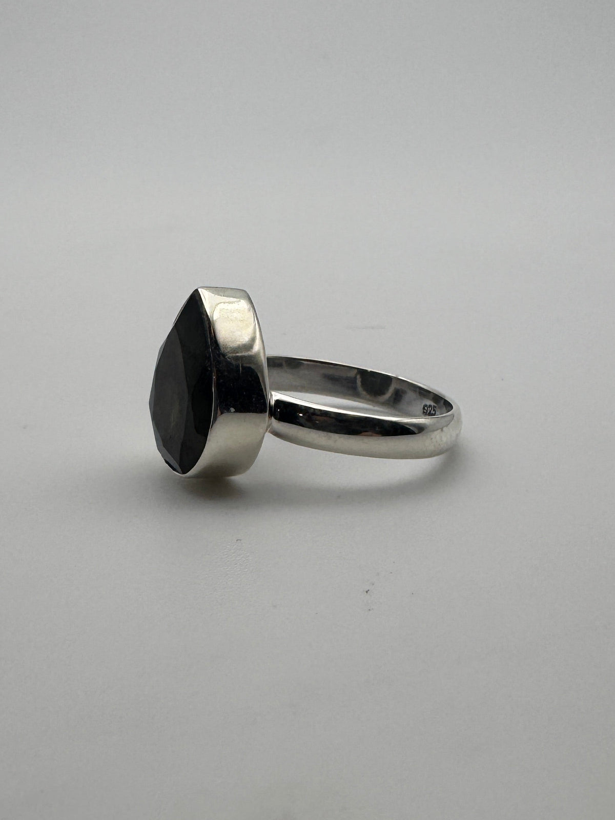 Labradorite Teardrop Facet Ring