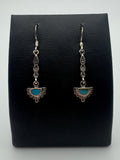 Turquoise Half Moon Dangles