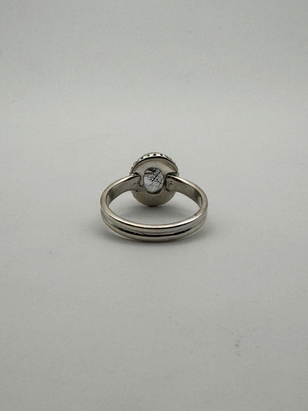 Tourmalinated Quartz Ring