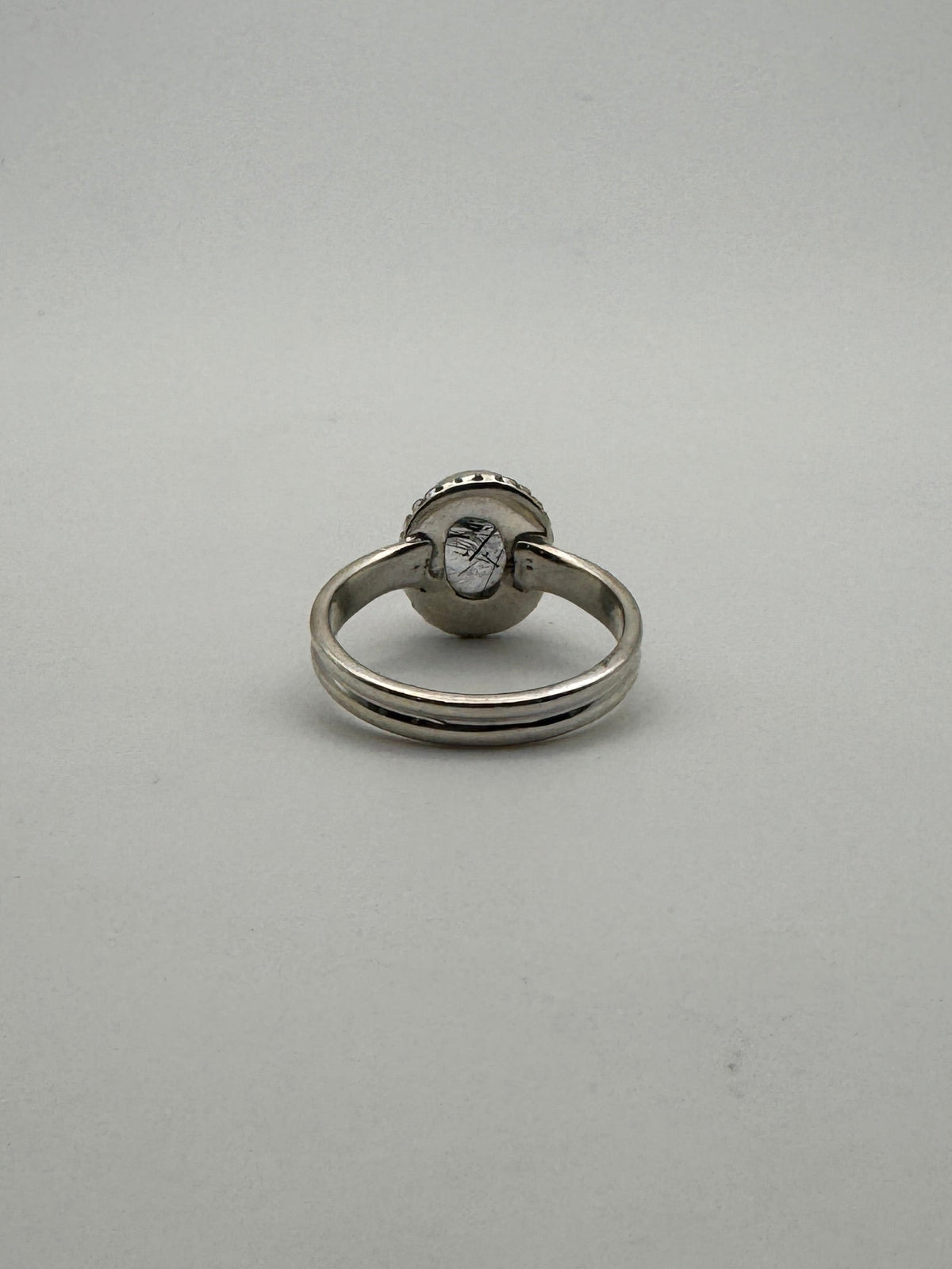 Tourmalinated Quartz Ring