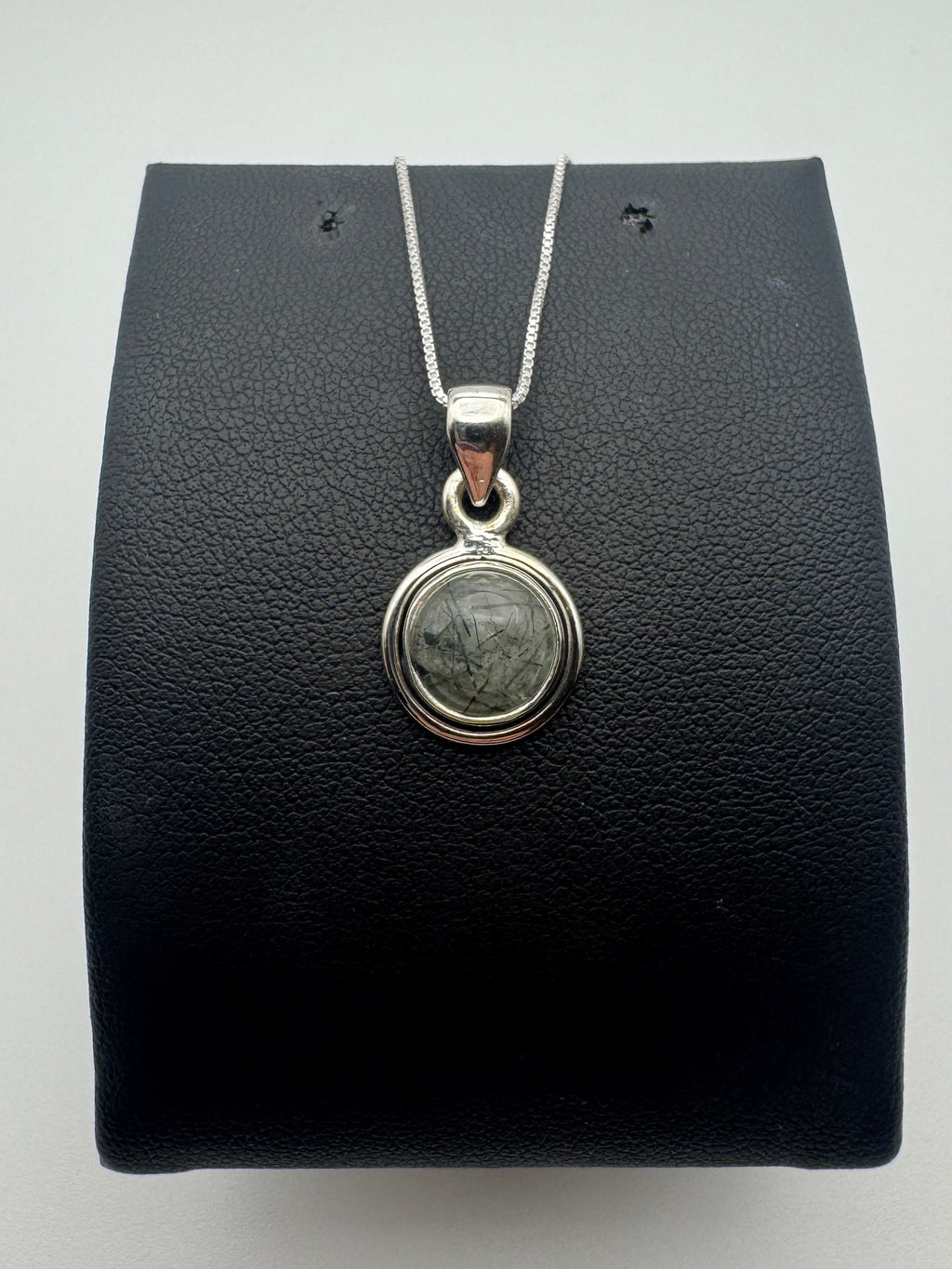 Tourmilated Quartz Dot Pendant