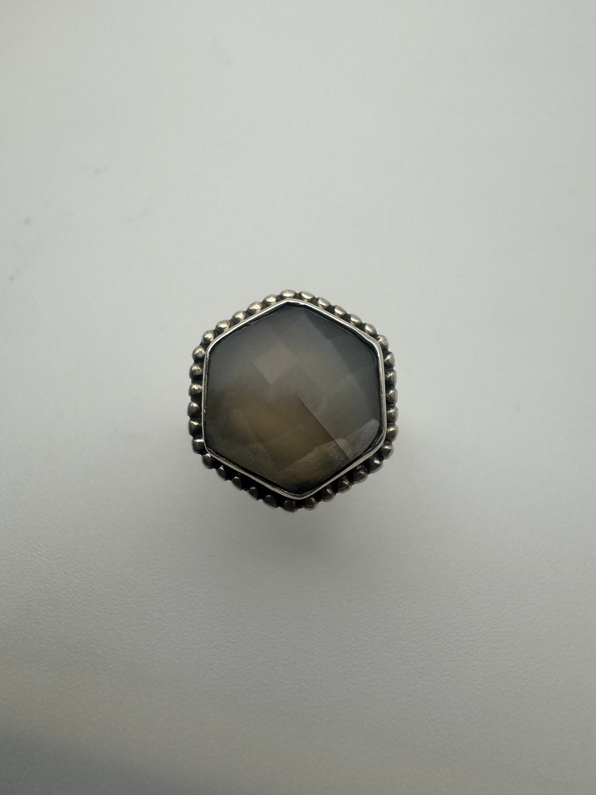 Gray Moonstone Ring