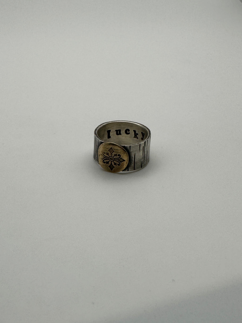 Silver + Brass Stacker