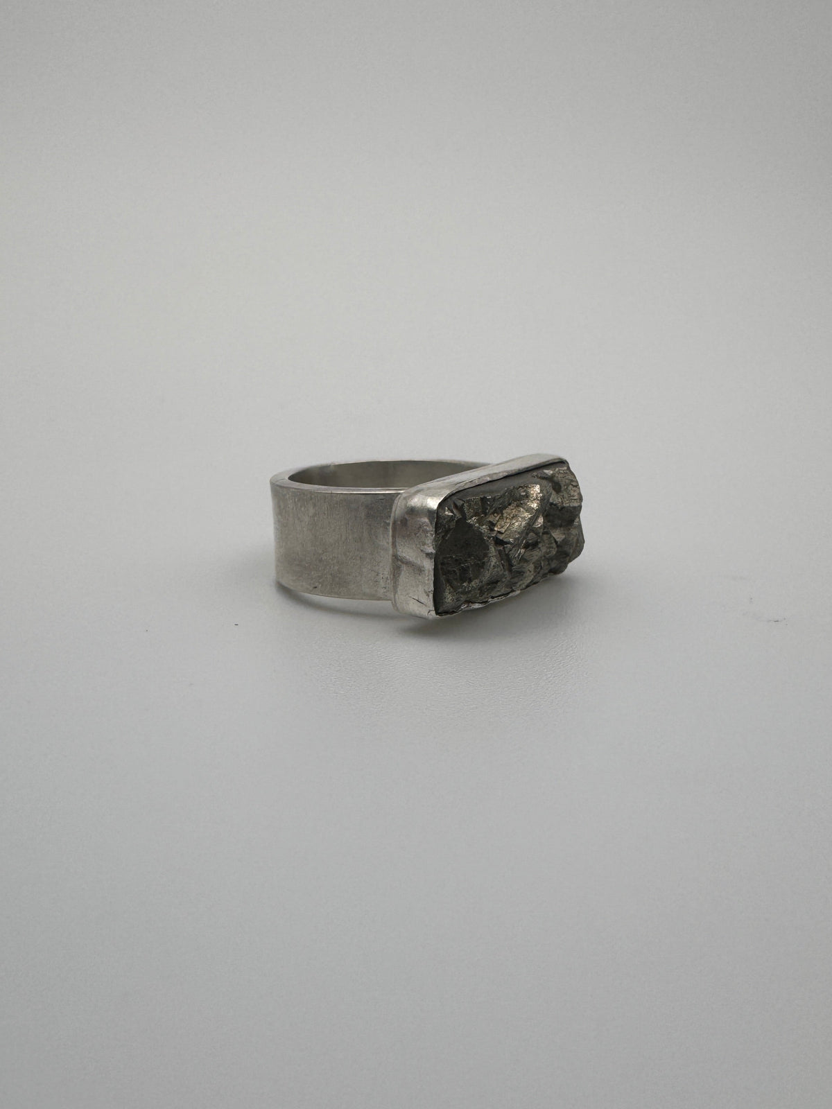 Raw Pyrite Ring