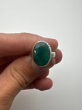 Emerald Facet Ring