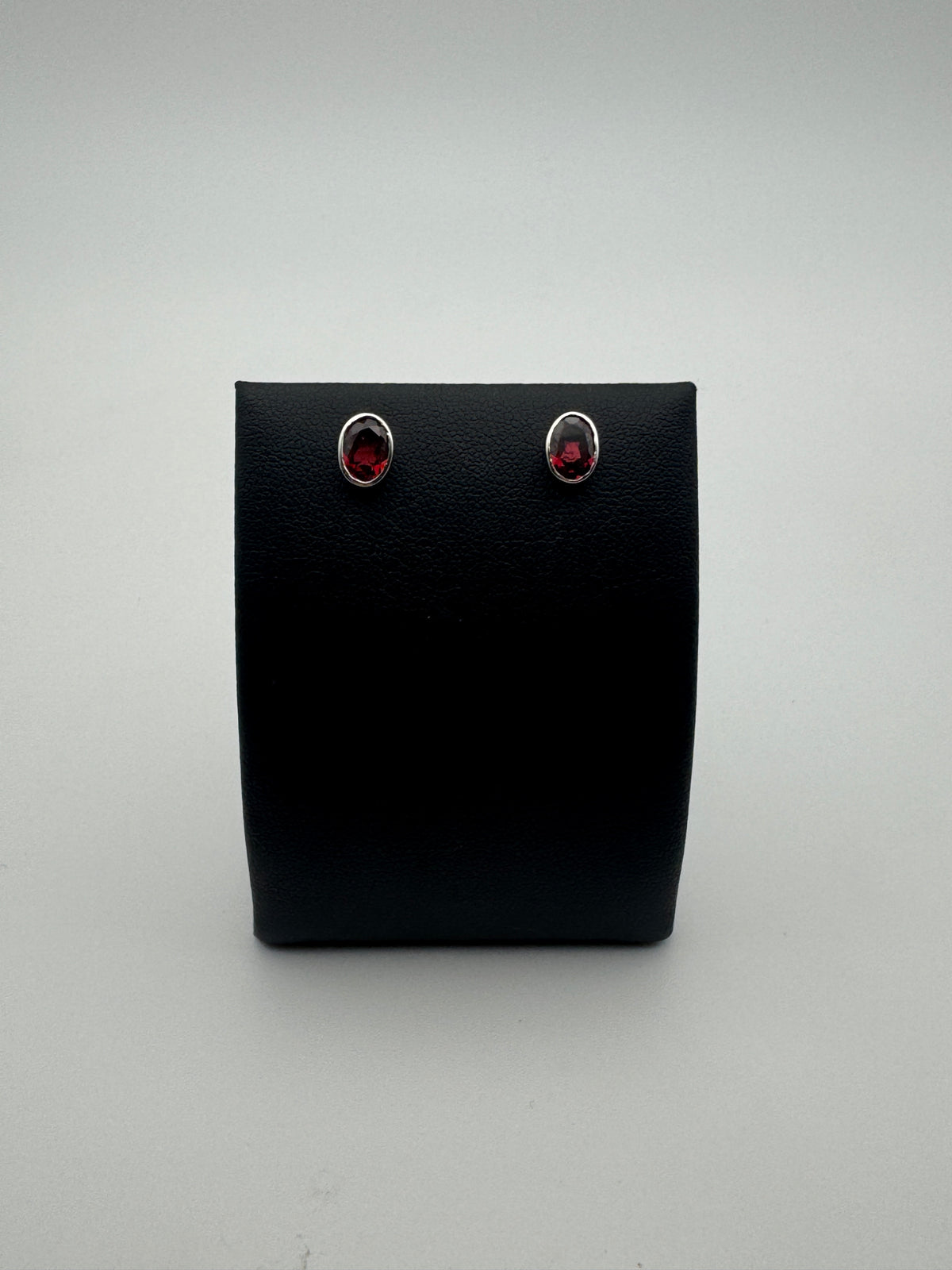 Garnet Facet Studs