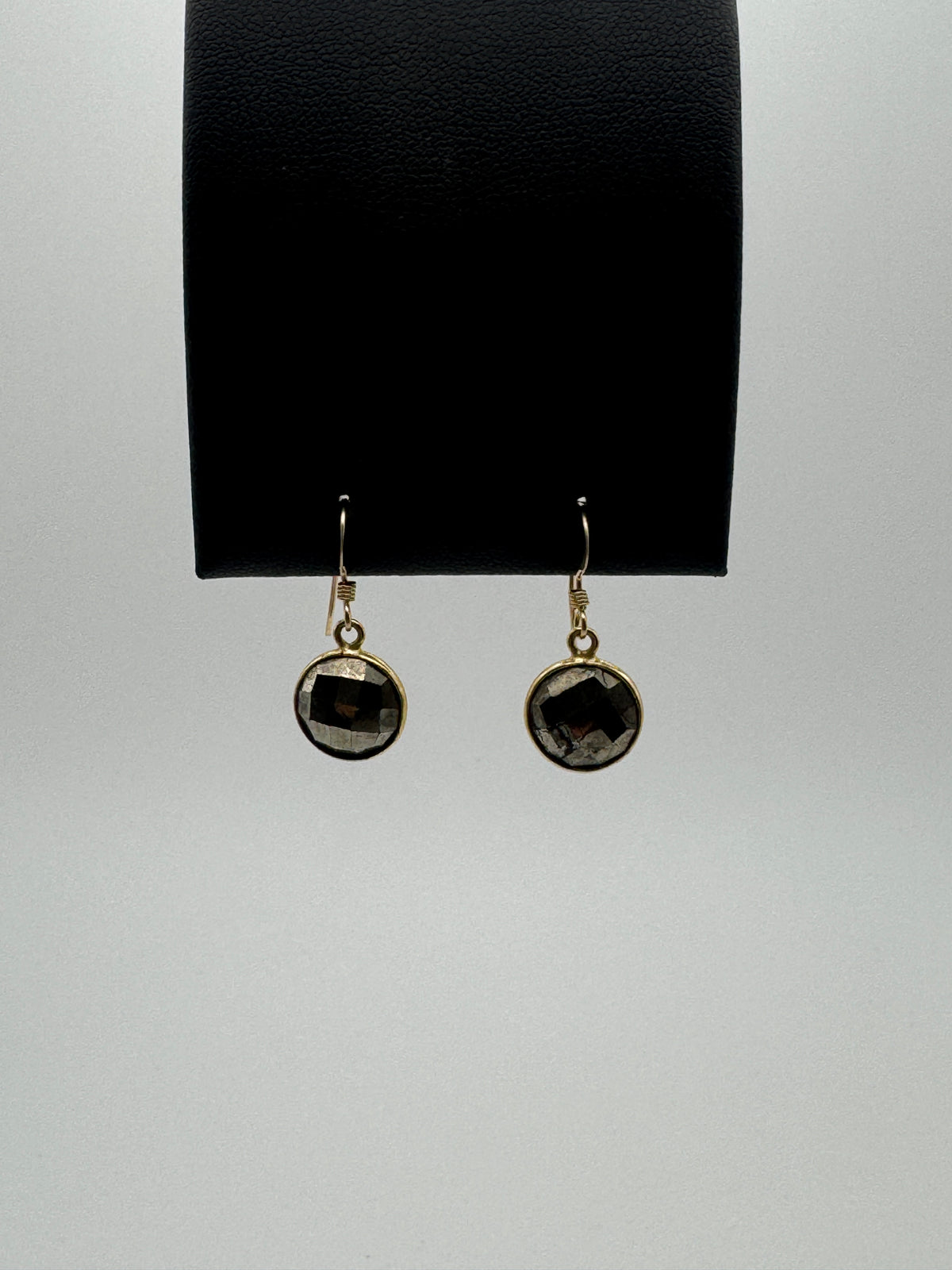 Xl Pyrite Gold Fill Crystal Dangles