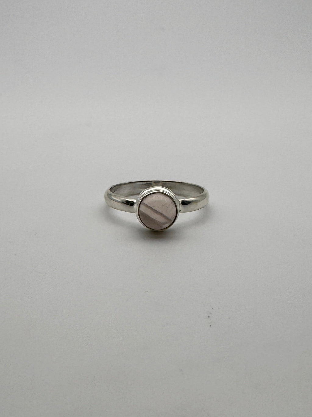 Rose Quartz Dot Ring