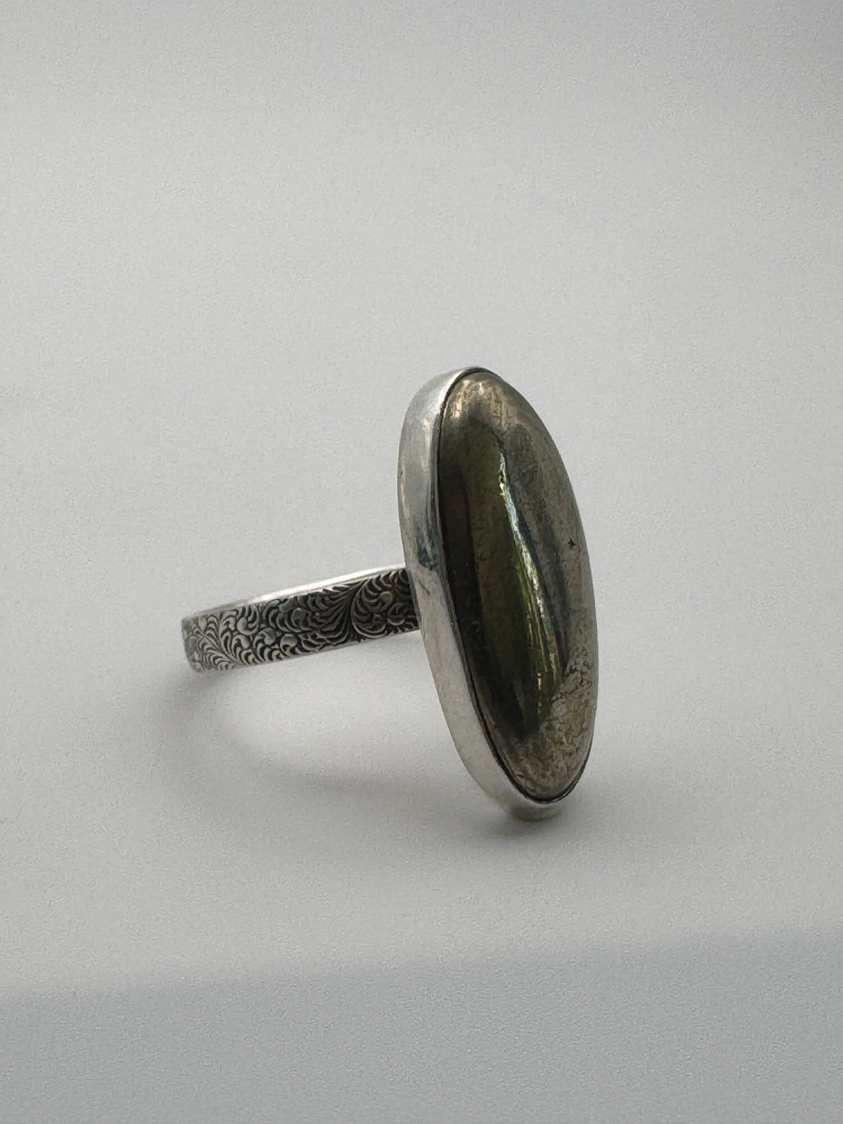 Pyrite Mirror Ring