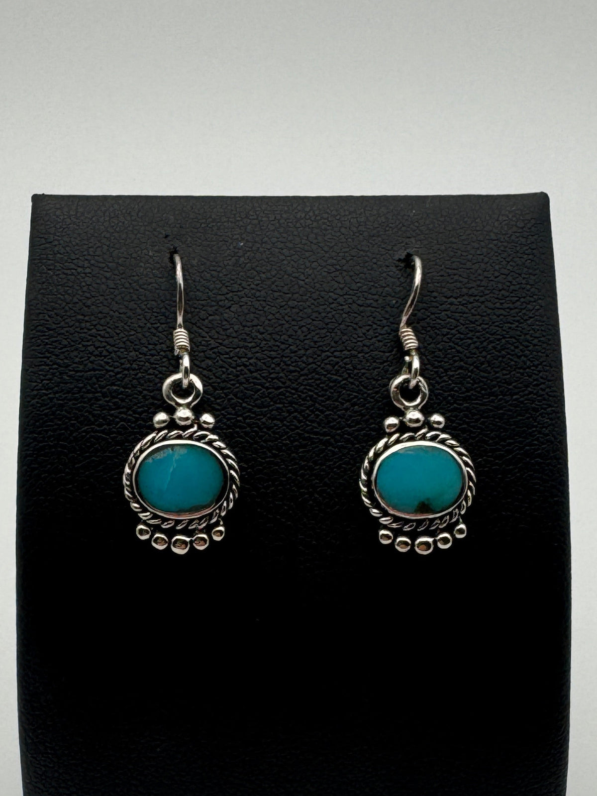 Turquoise Rope & Dot Dangles