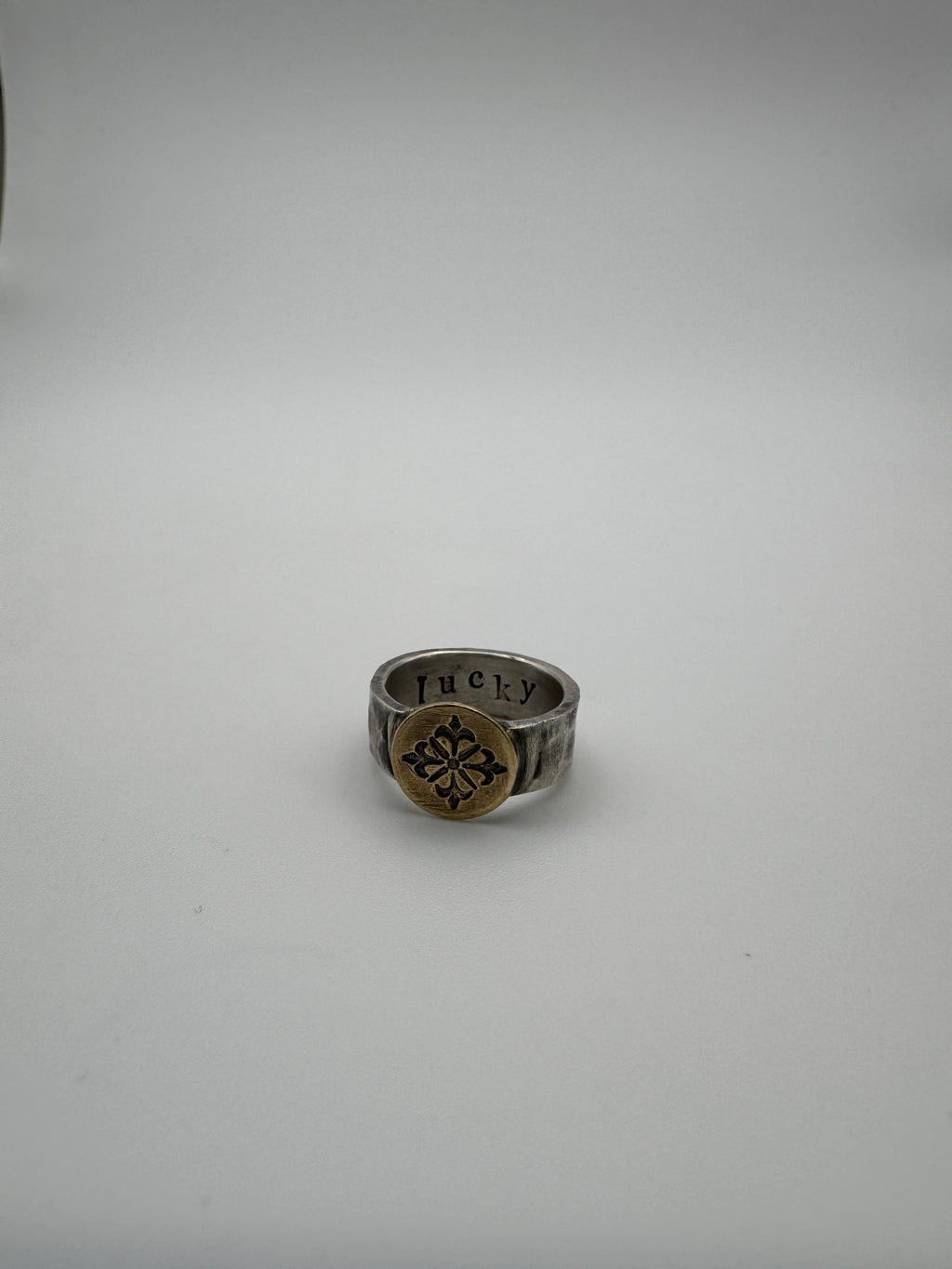 Silver + Brass Stacker