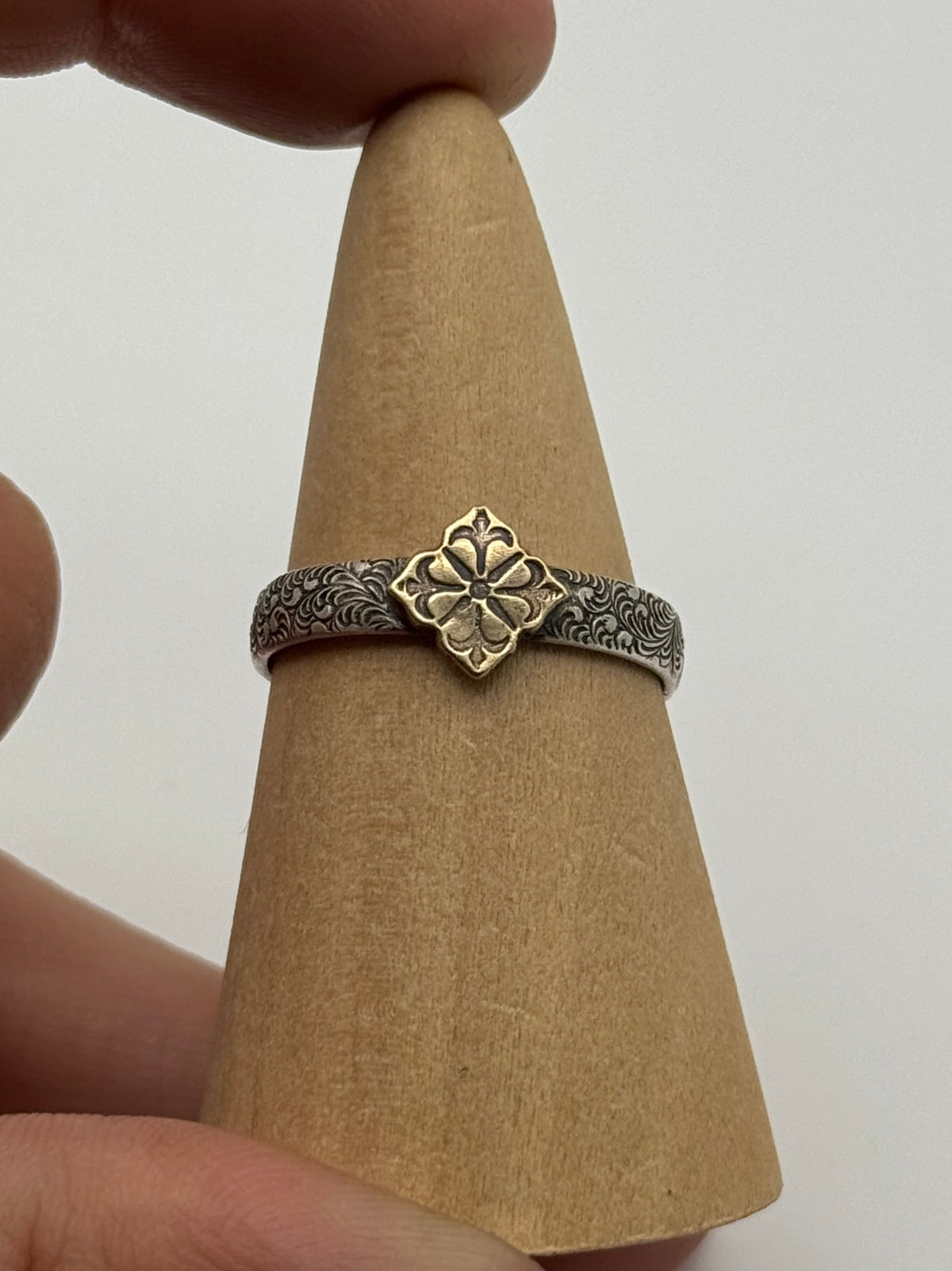 Silver + Brass Stacker