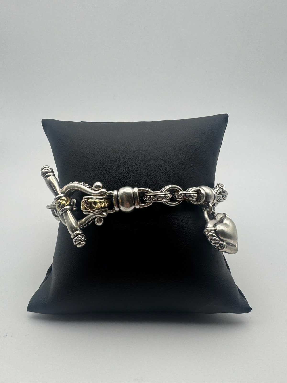 Vintage Scott Kay Heart Charm Bracelet