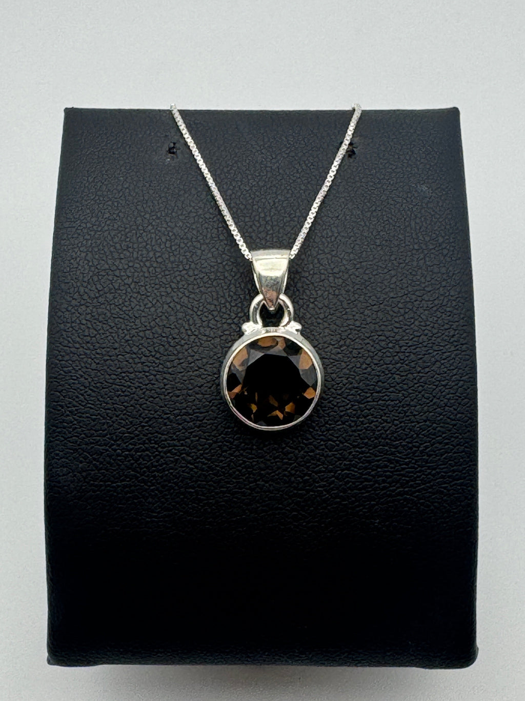 Smoky Quartz Facet Necklace