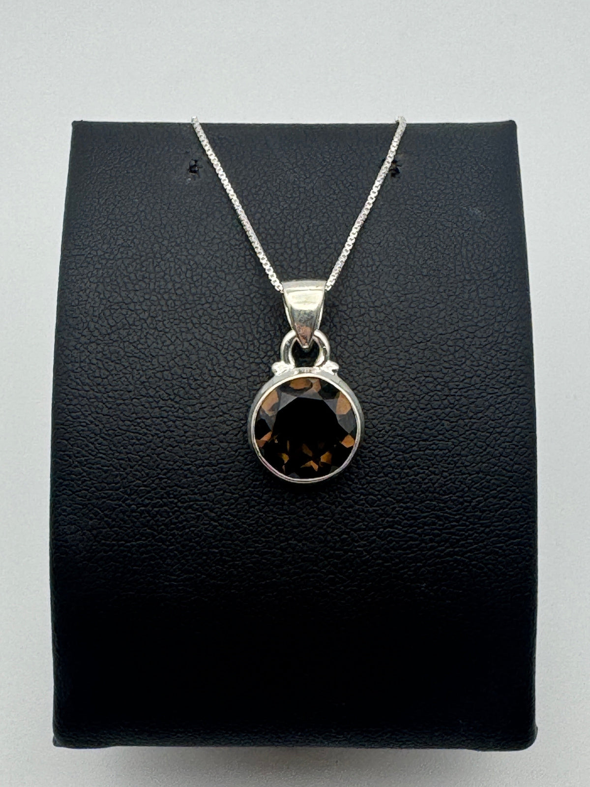 Smoky Quartz Facet Necklace