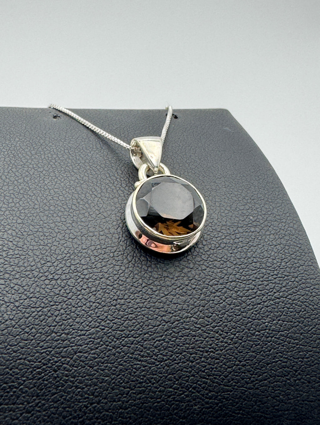 Smoky Quartz Facet Necklace