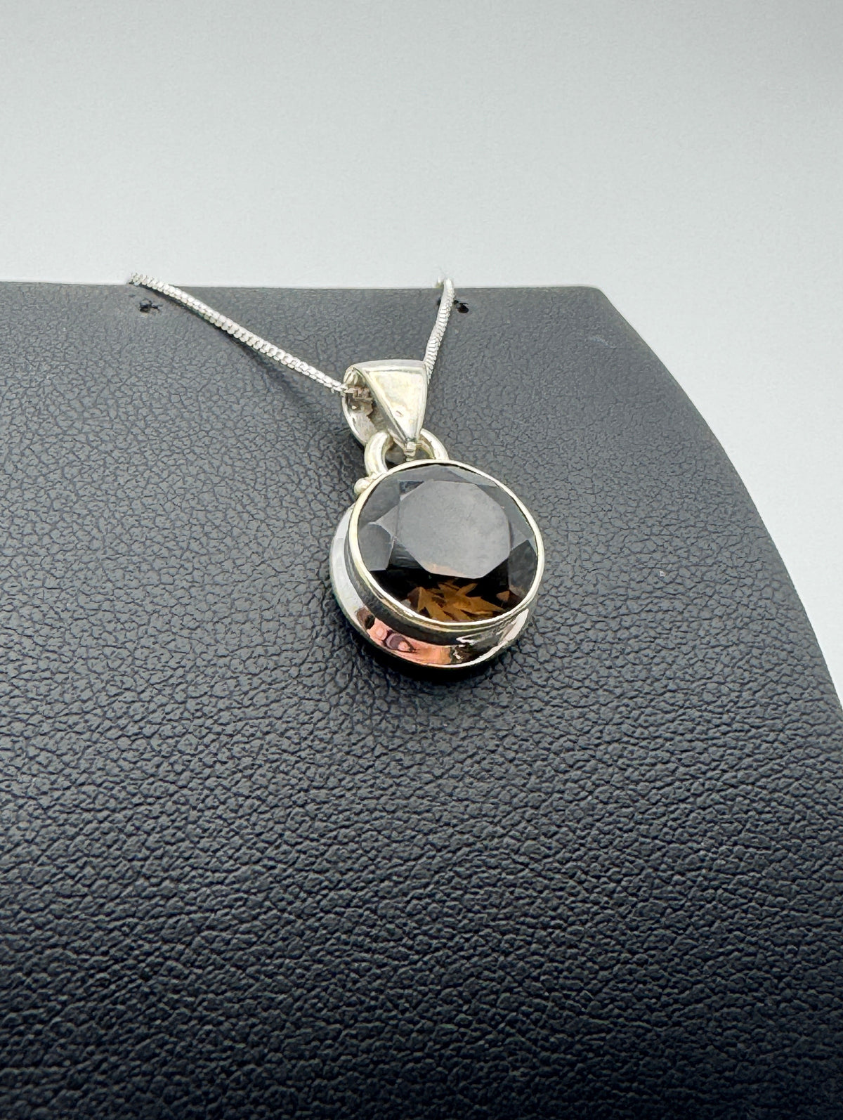 Smoky Quartz Facet Necklace