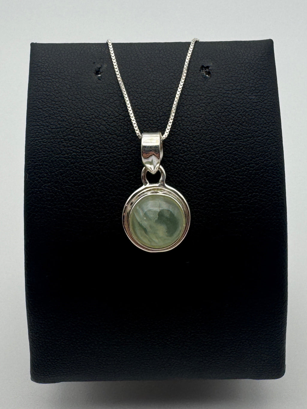 Prehnite Dot Necklace