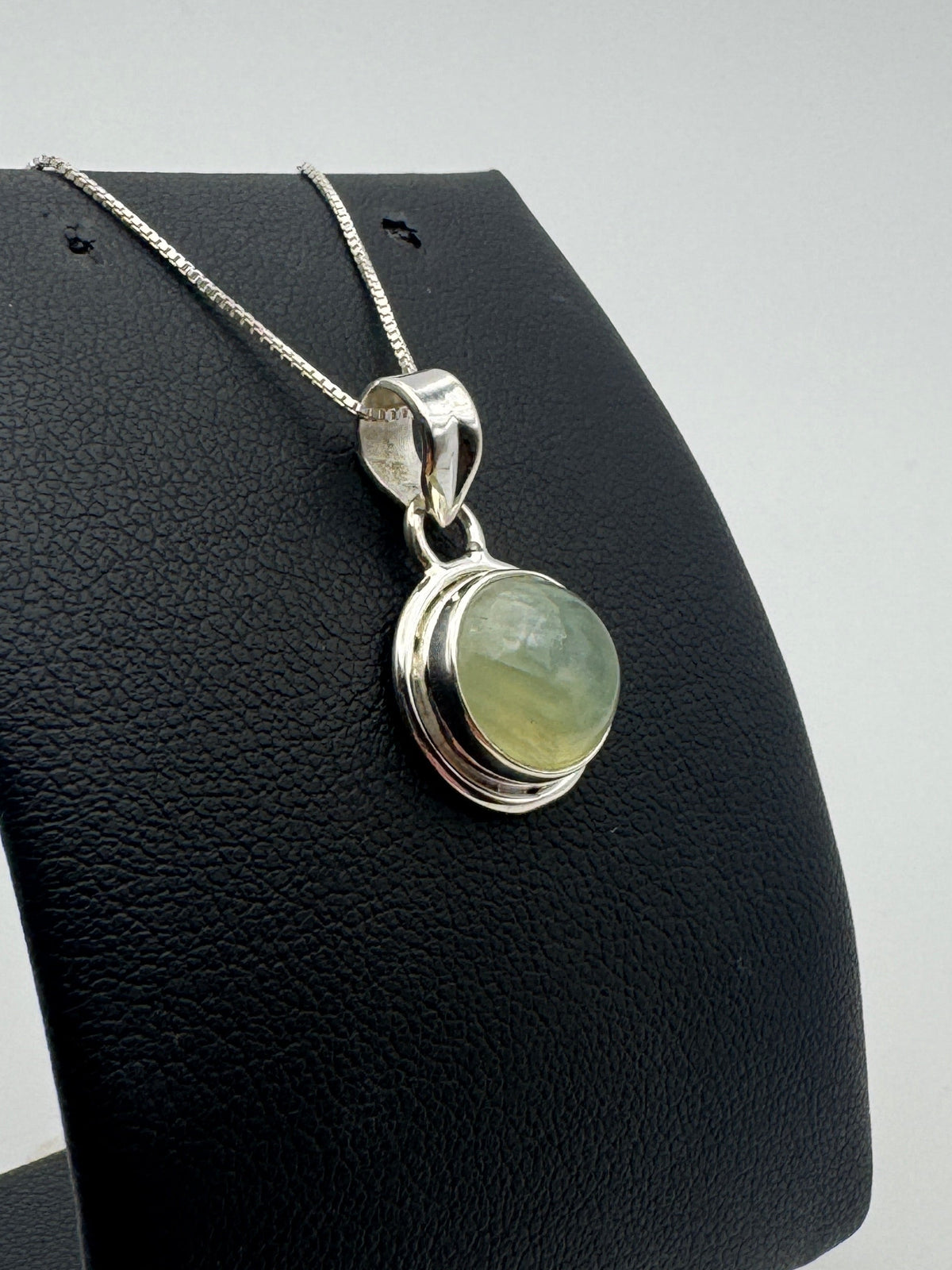 Prehnite Dot Necklace