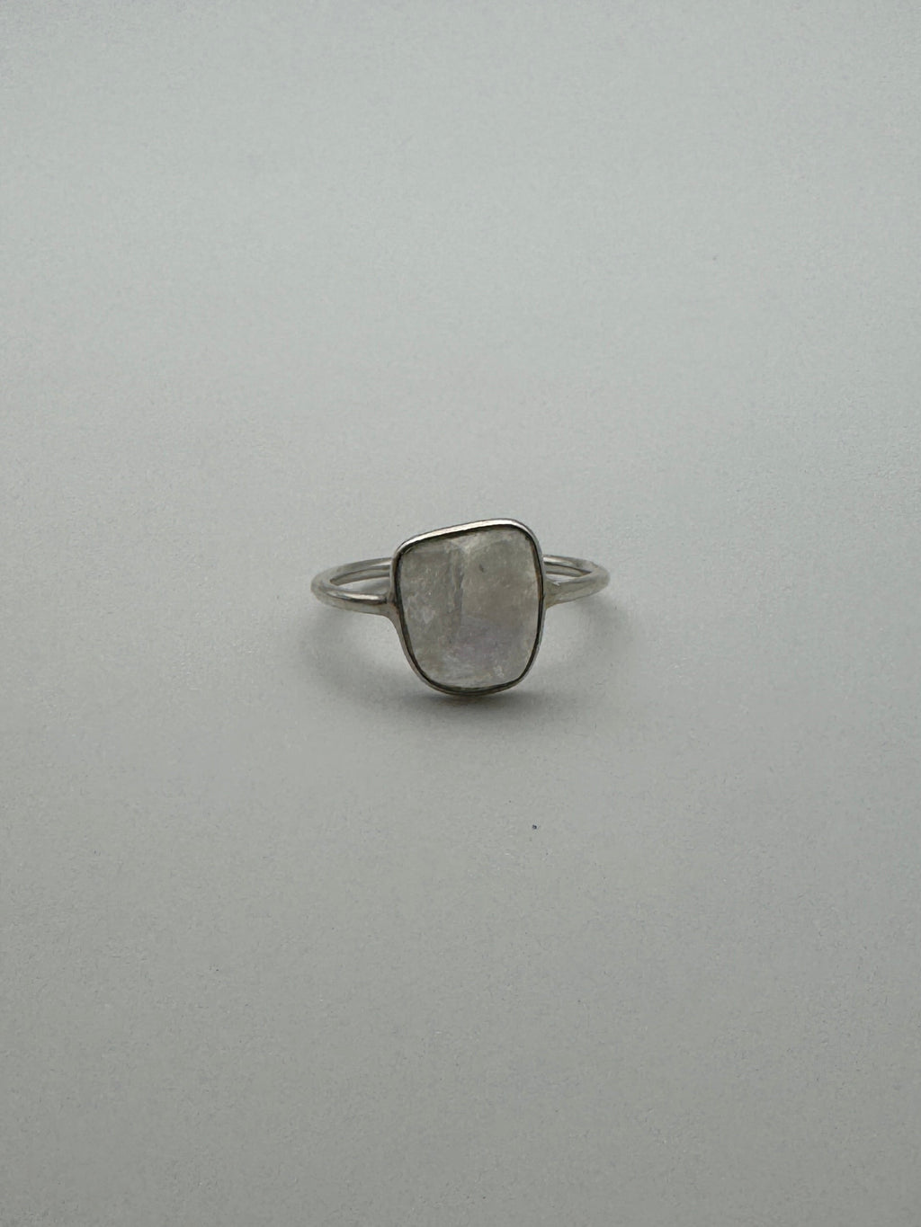 Moonstone Rose Cut Ring