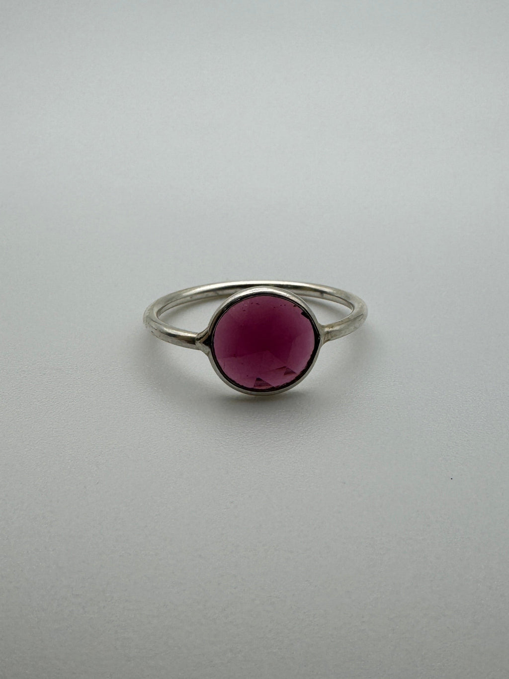 Garnet Rose Cut Ring