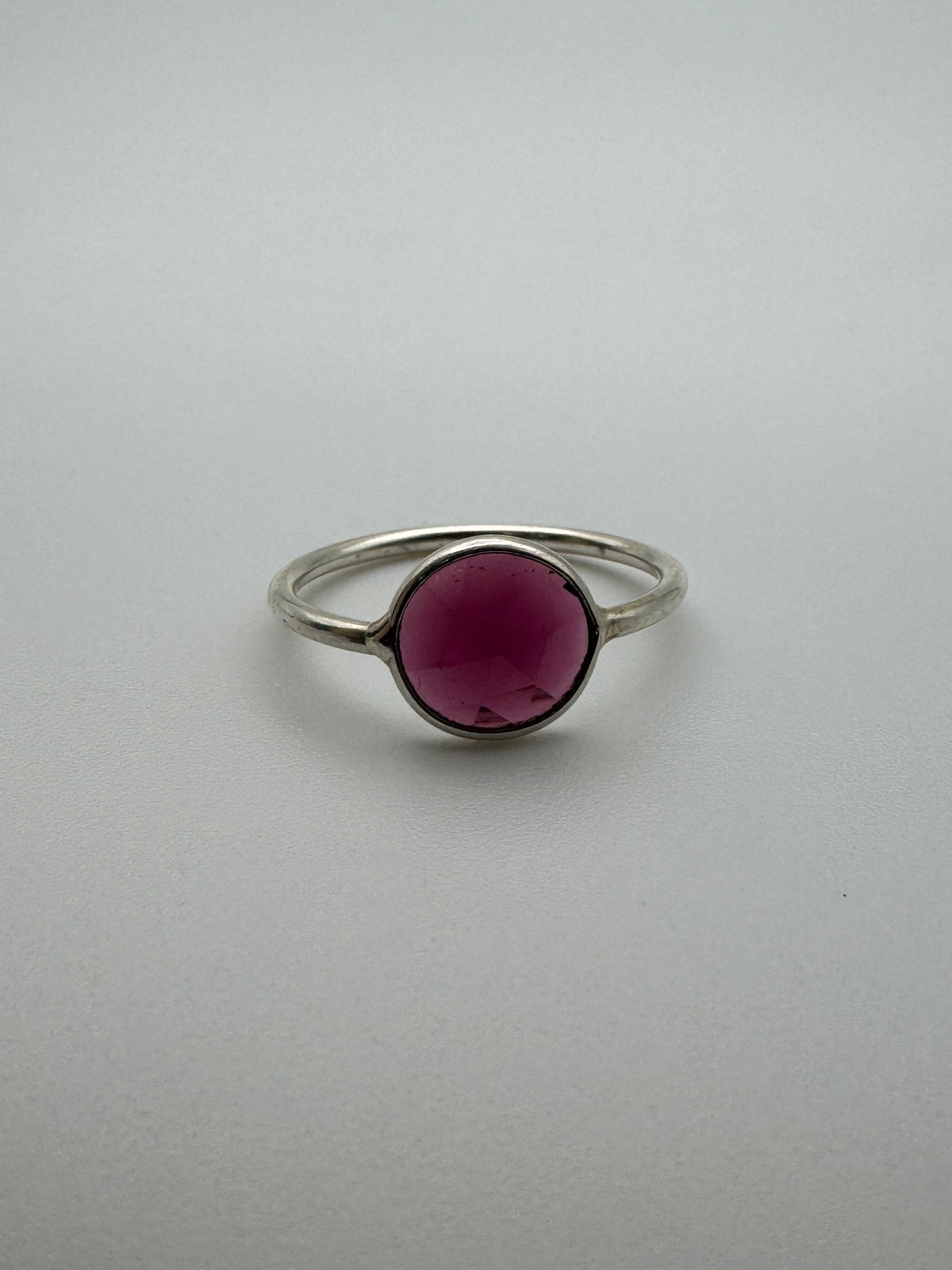 Garnet Rose Cut Ring
