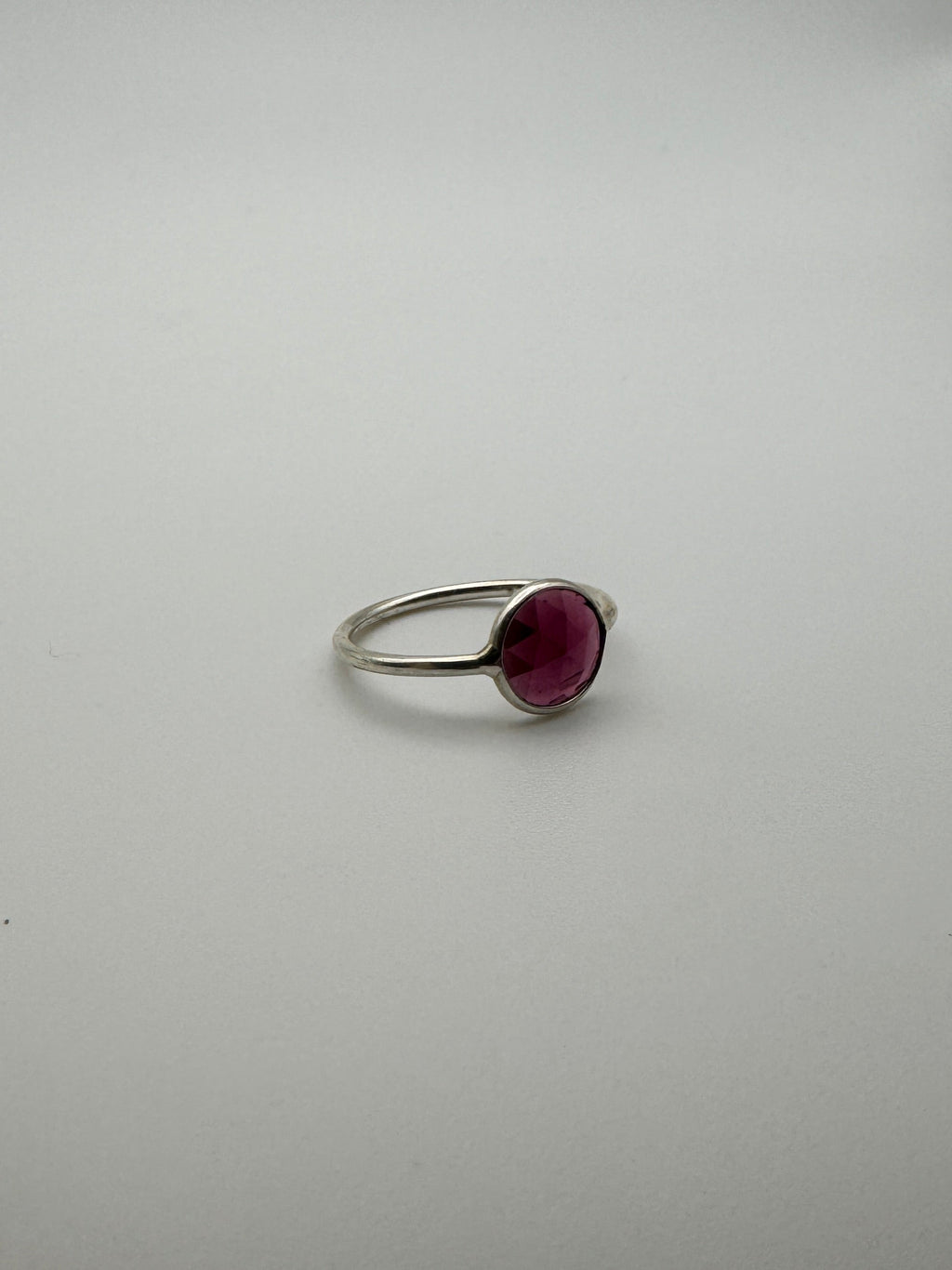 Garnet Rose Cut Ring