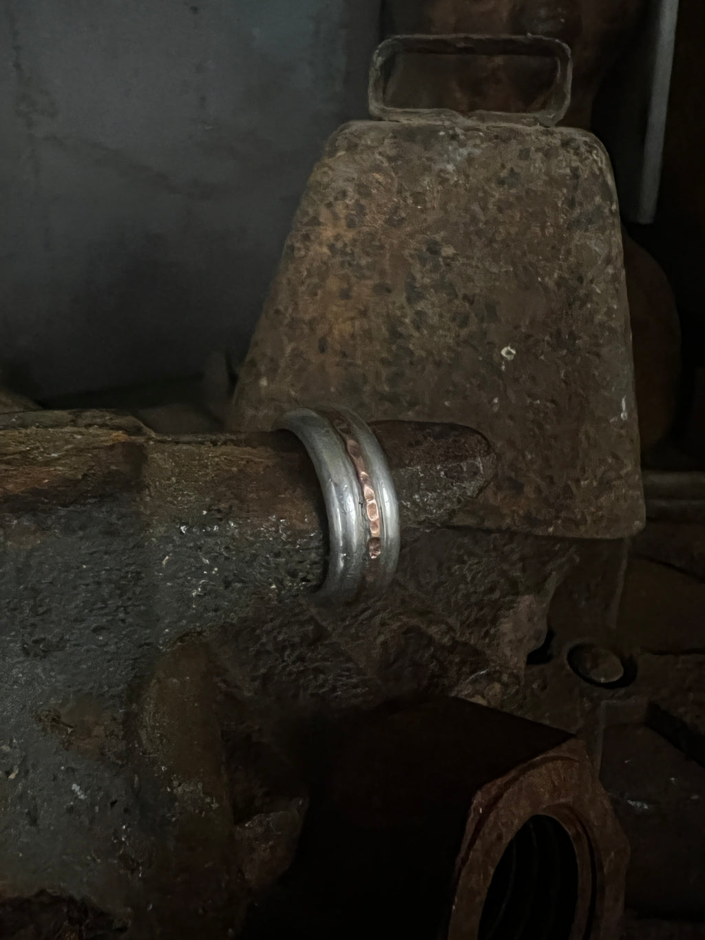 Sterling and Copper Stacker Band