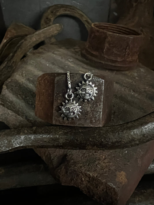 sterling sun threaded earrings