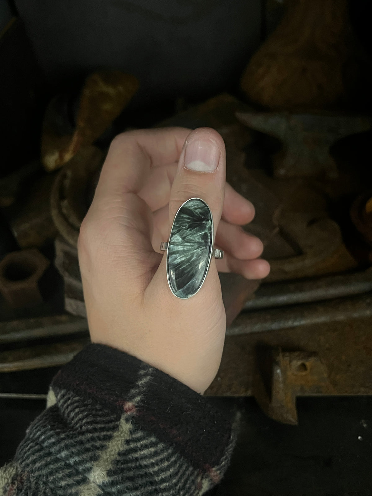 Seraphinite Stripe Ring