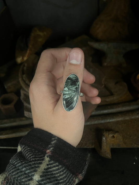 seraphinite stripe ring